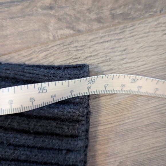 Men's RW & Co. Blue Cable Knit Shawl Cardigan - Picture 4 of 7